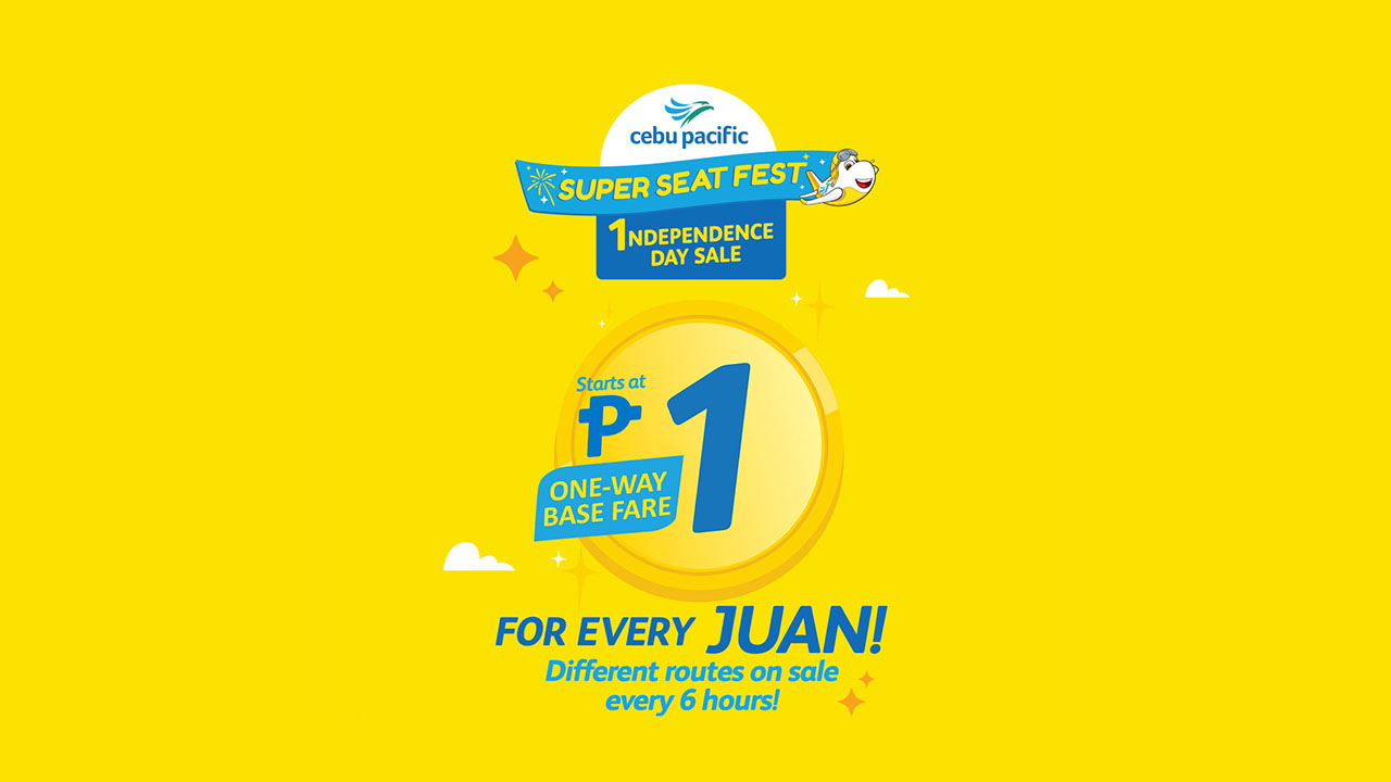Cebu Pacific Celebrates Independence Day With a Piso-Fare Sale!