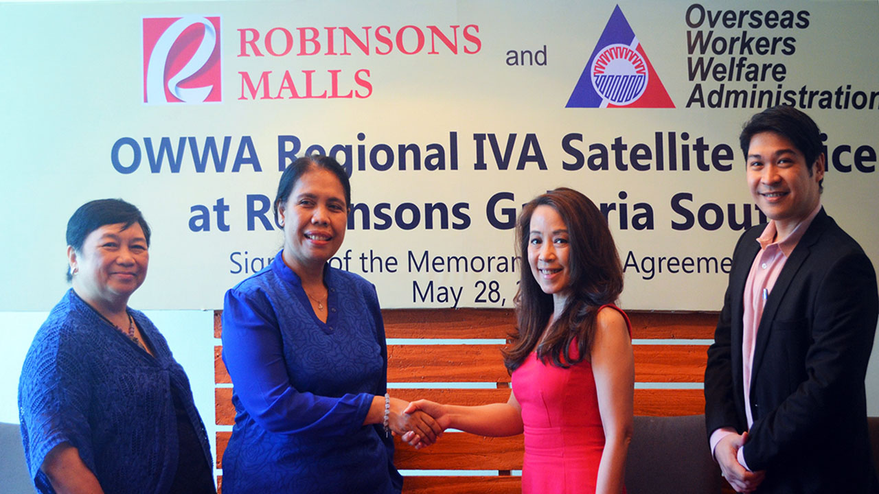 Robinsons Land Partners with the Overseas Workers Welfare Administration