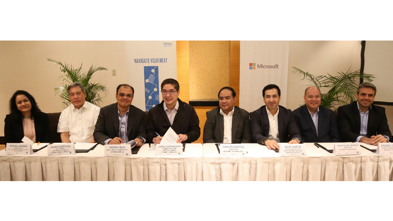 Infosys & Microsoft Collaborate to Enable JG Summit's Digital Transformation