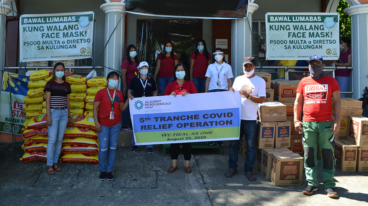 JGSPG Further Supplements Its Food Aid Program for Batangas  