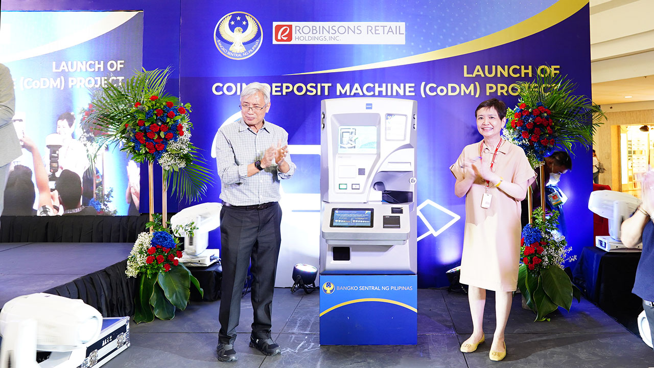 Robinsons Retail Links Up with Bangko Sentral to Launch Coin Deposit Machines