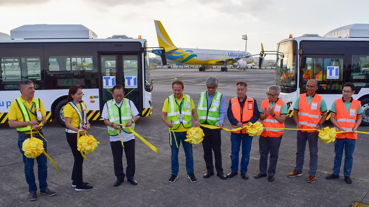 Cebu Pacific Rolls Out Electric Shuttle Buses for Passengers