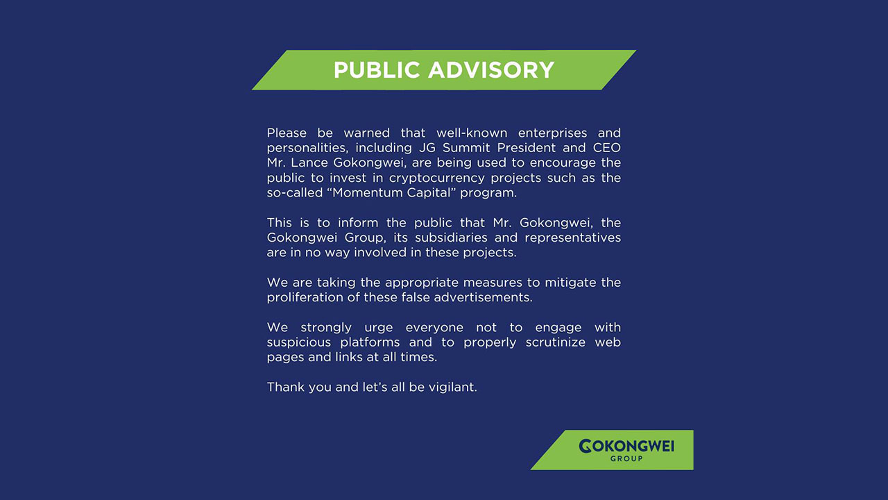 Public Advisory